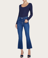 Kendra Crop Flare Jeans